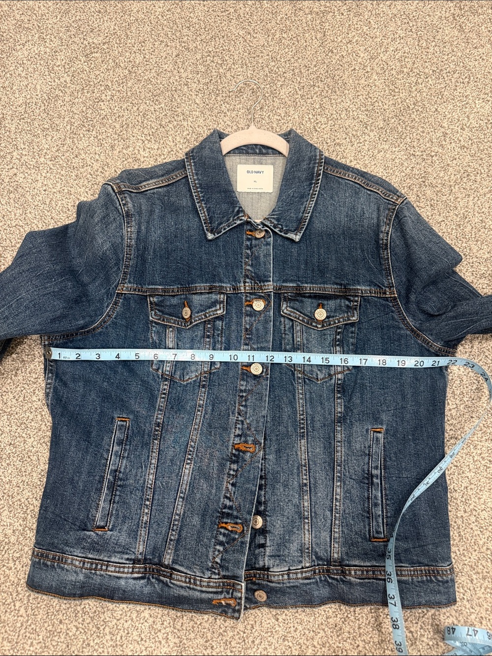 Old Navy Blue Denim Trucker Jacket - Picture 5 of 6